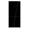 GENERAL TECNOMATIC REFRIGERATOR 4 DOORS GLASS BLACK NF BC606NB