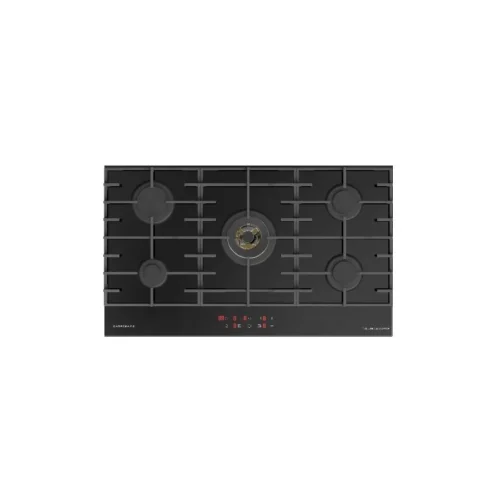 CAMPOMATIC BUILT IN HOB 90CM BLACK GLASS SAFETY BRASS C95TCB