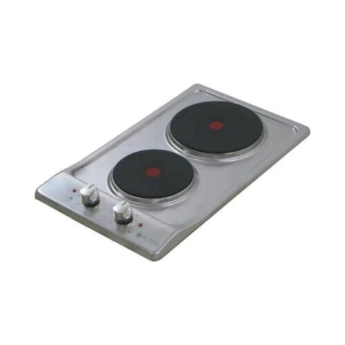 FLORA BUILT IN HOB 30CM 2 ELECTRIC HOT PLATES STAINLESS FLBH10-EP-L32X