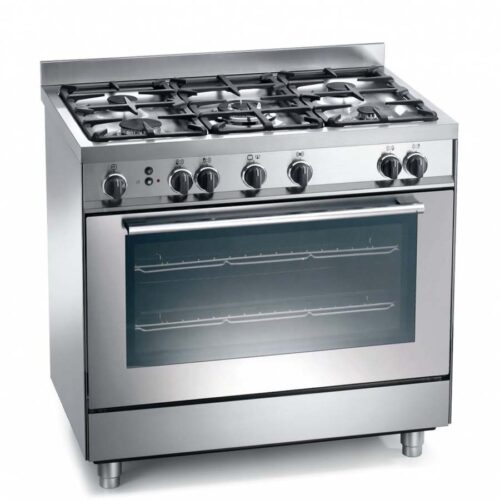 FRANCE COOKER 5 BURNERS SILVER WIDE CONVECTION PROFESSIONAL SN998XS