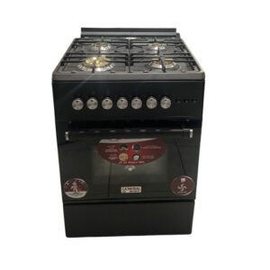 GENERAL MATIC COOKER 4 BURNERS BLACK BRASS CONVECTION GE-65-65BL