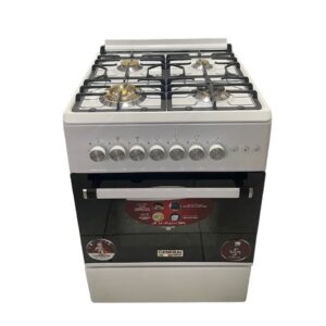 GENERAL MATIC COOKER 4 BURNERS WHITE BRASS CONVECTION GE-65-65WH