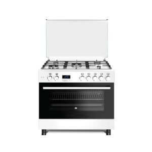 GENERAL MATIC COOKER 5 BURNERS WHITE WIDE CONVECTION GE-9051WH