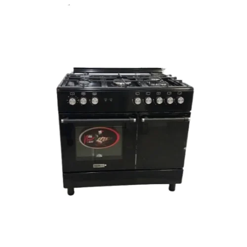 GENERAL MATIC COOKER 5 BURNERS BLACK FONT GE-555-YK-BL