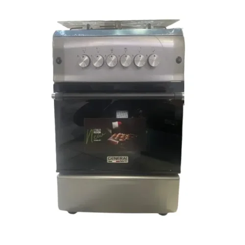 GENERAL MATIC COOKER 4 BURNERS SILVER 50CM GE-50-55ST