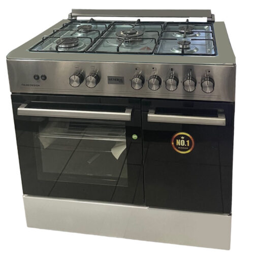 LUXELL COOKER 5 BURNERS SILVER MEGA696ST