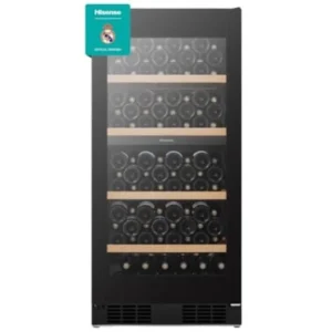 HISENSE VERTICAL 108 BOTTLE COOLER BLACK RW3N230GALF