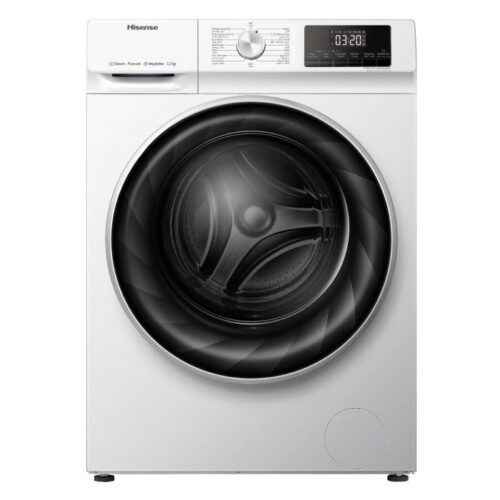 HISENSE WASHING MACHINE FRONT LOAD 12KG 1400RPM WHITE WFQY1214EVJM
