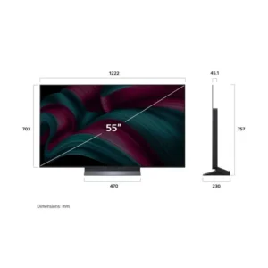 LG TV OLED 55 4K SMART 144HZ α9 AI OLED55C56