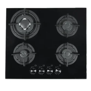 LUXELL BUILT IN HOB 60CM BLACK GLASS C6-40BT