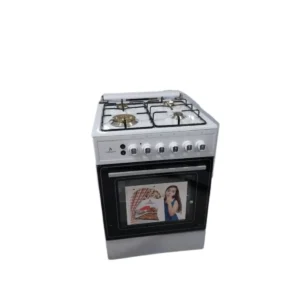 LUXELL COOKER 4 BURNERS WHITE BRASS LF60GG40WB