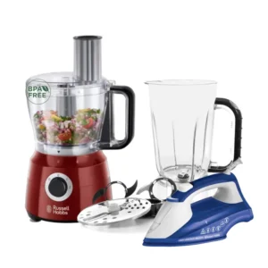 RUSSELL HOBBS FOOD PROCESSER 600W RED RH24730-56IRON