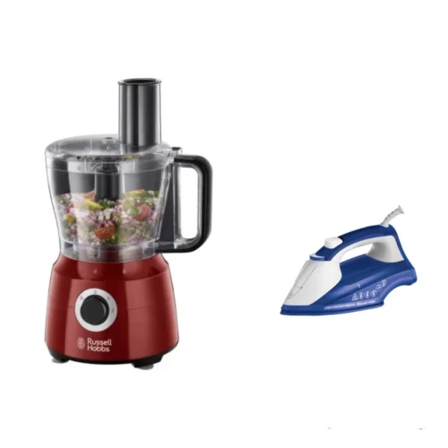 RUSSELL HOBBS FOOD PROCESSER 600W RED RH24730-56IRON