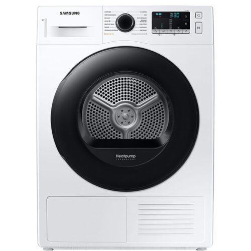 SAMSUNG DRYER 9KG WHITE CONDENSER HEAT PUMP DV90TA040AE