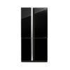 SHARP REFRIGERATOR 4 DOORS 608L GLASS BLACK SJFS87VBK