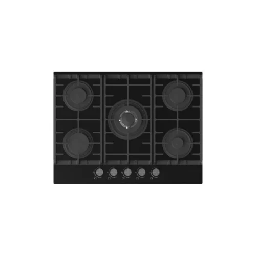 TECNOGAS BUILT IN HOB 70CM CRYSTAL BLACK  SAFETY T75BG