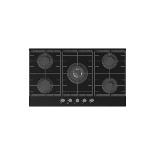 TECNOGAS BUILT IN HOB 90CM CRYSTAL BLACK SAFETY T95BG