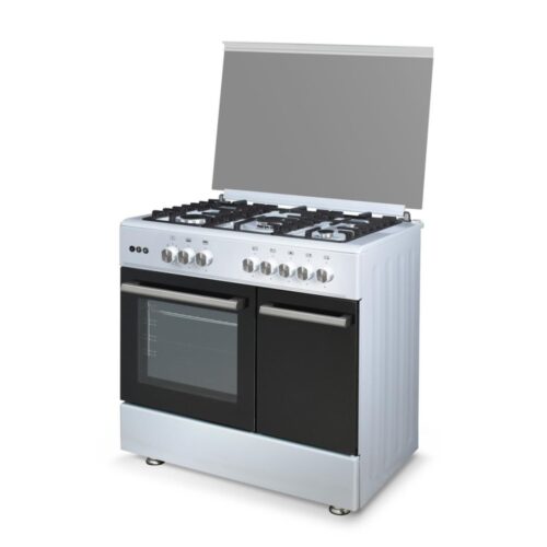 UNIONGAS COOKER 5 BURNERS white brass MEGA707WH