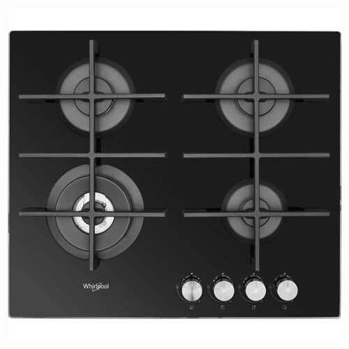 WHIRLPOOL BUILT IN HOB 60CM BLACK GLASS SAFETY GOWL628NB