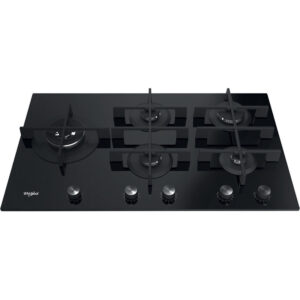 WHIRLPOOL BUILT IN HOB 90CM BLACK GLASS SAFETY GOWL928NB
