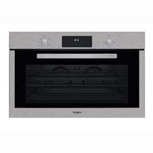 WHIRLPOOL BUILT IN OVEN 90CM SILVER 2 CONVECTION FAN MSAI5G3FIX