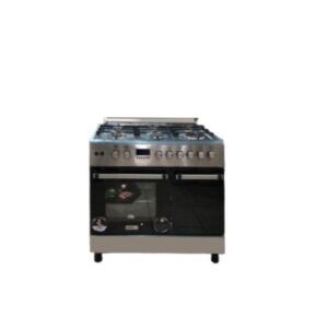 GENERAL MATIC COOKER 6 BURNERS SILVER SABAF DIGITAL GE-F9R6STD