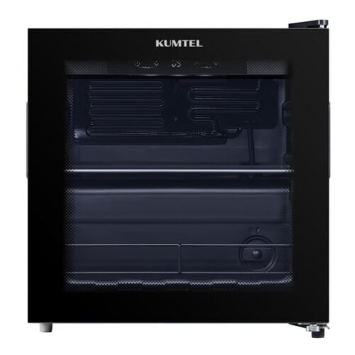 KUMTEL REFRIGERATOR SINGLE DOOR 4FEET BLACK GLASS HMB-60BG